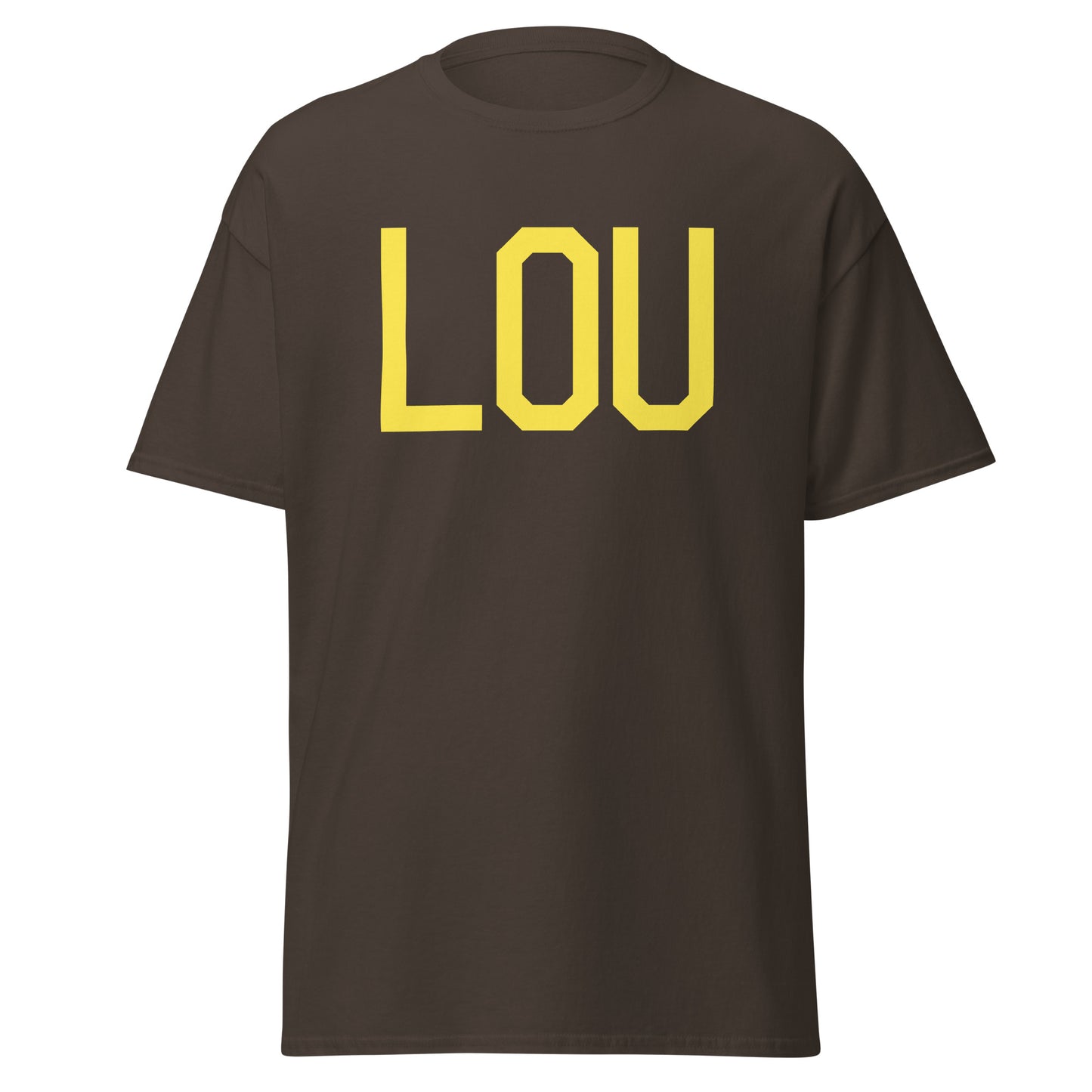 Aviation-Theme Men's T-Shirt - Yellow Graphic • LOU Louisville • YHM Designs - Image 05
