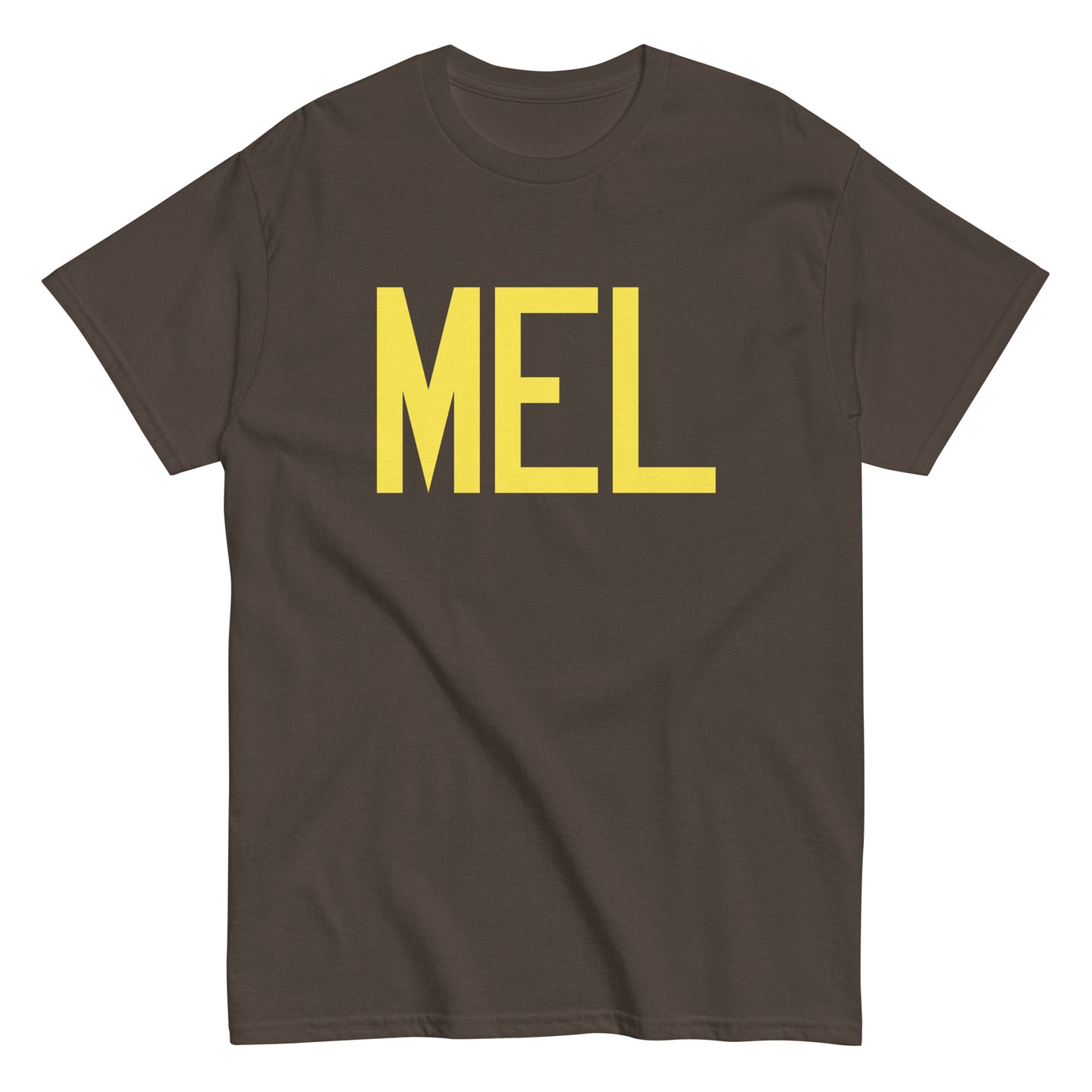 Aviation-Theme Men's T-Shirt - Yellow Graphic • MEL Melbourne • YHM Designs - Image 01