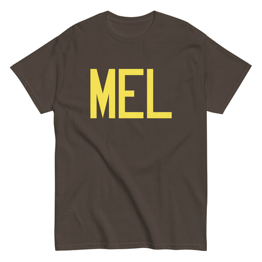 Aviation-Theme Men's T-Shirt - Yellow Graphic • MEL Melbourne • YHM Designs - Image 01