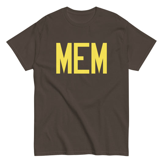 Aviation-Theme Men's T-Shirt - Yellow Graphic • MEM Memphis • YHM Designs - Image 01
