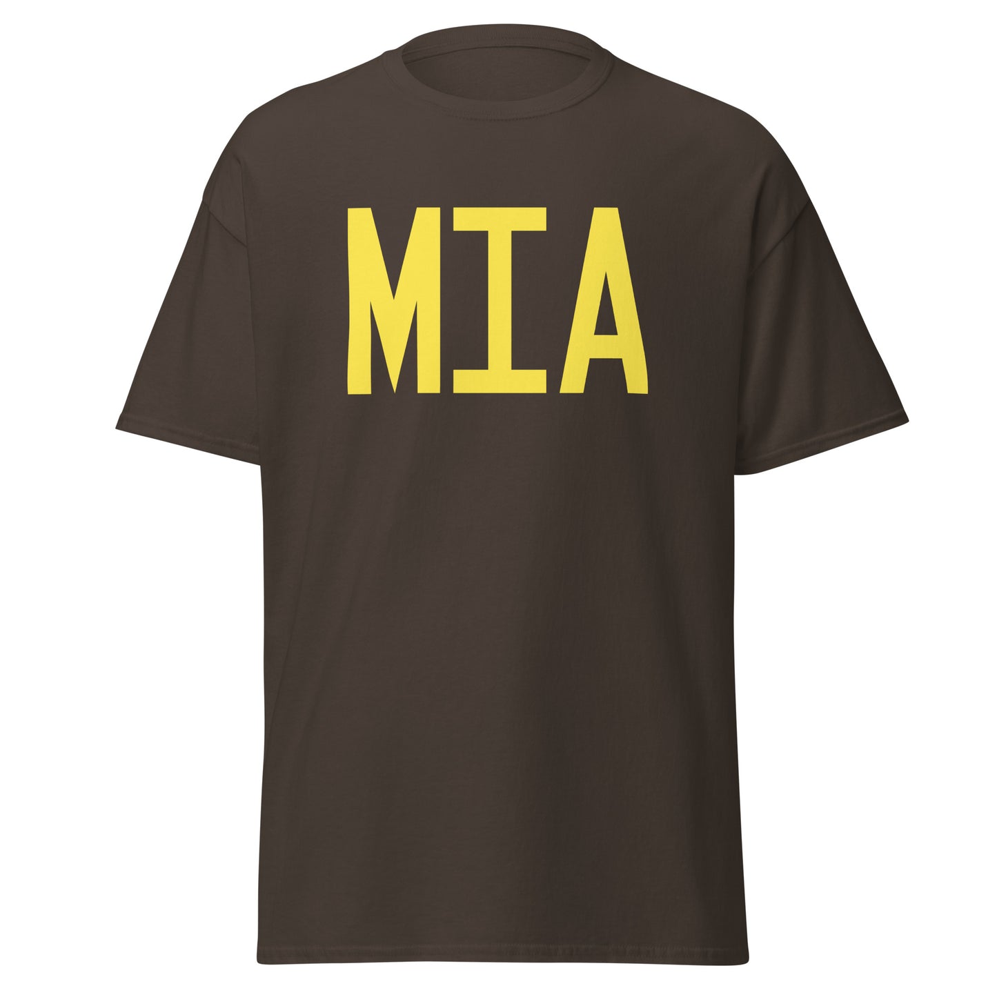 Aviation-Theme Men's T-Shirt - Yellow Graphic • MIA Miami • YHM Designs - Image 05