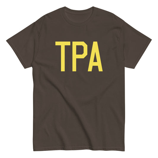 Aviation-Theme Men's T-Shirt - Yellow Graphic • TPA Tampa • YHM Designs - Image 01