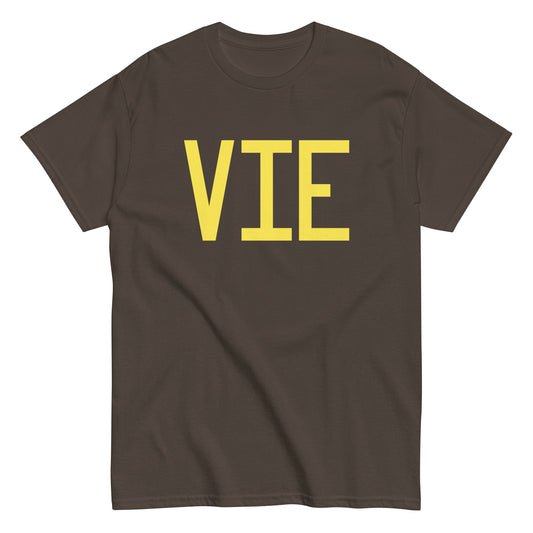 Aviation-Theme Men's T-Shirt - Yellow Graphic • VIE Vienna • YHM Designs - Image 01