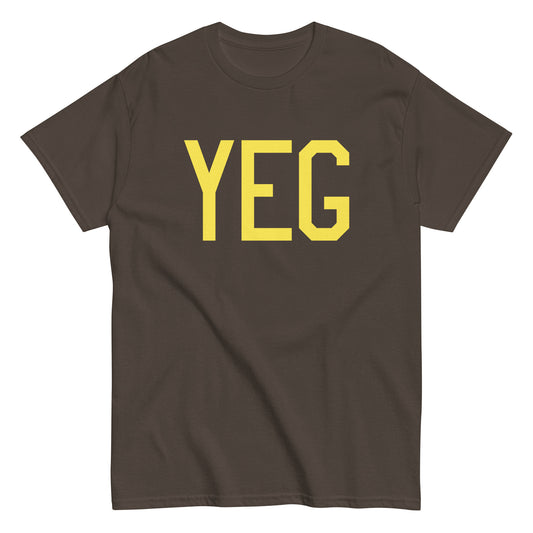 Aviation-Theme Men's T-Shirt - Yellow Graphic • YEG Edmonton • YHM Designs - Image 01