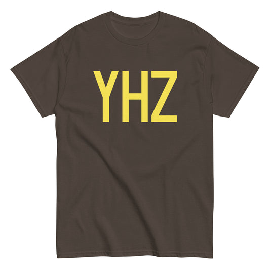 Aviation-Theme Men's T-Shirt - Yellow Graphic • YHZ Halifax • YHM Designs - Image 01