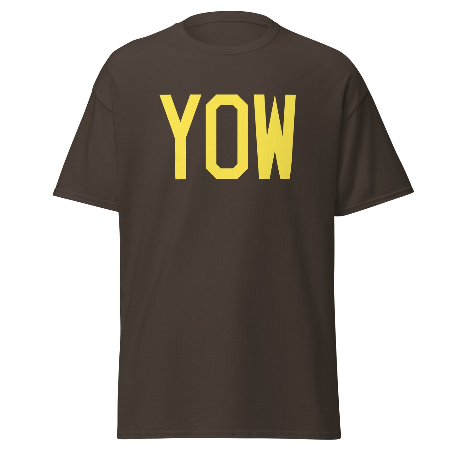 Aviation-Theme Men's T-Shirt - Yellow Graphic • YOW Ottawa • YHM Designs - Image 05