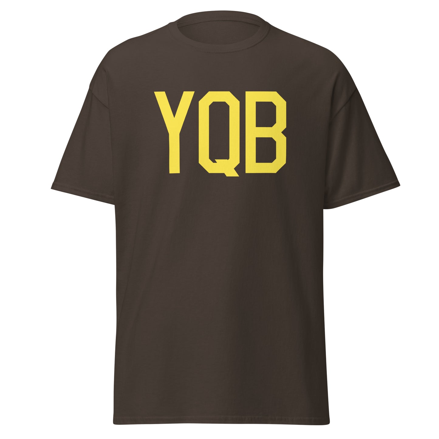 Aviation-Theme Men's T-Shirt - Yellow Graphic • YQB Quebec City • YHM Designs - Image 05