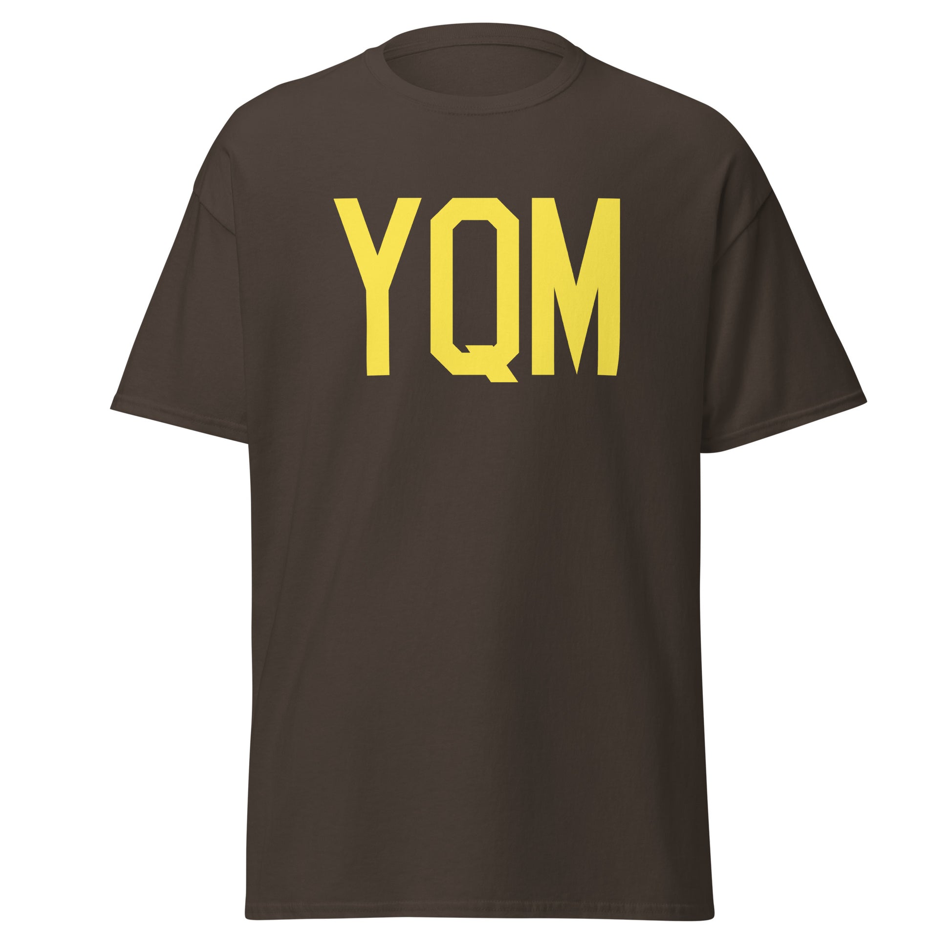 Aviation-Theme Men's T-Shirt - Yellow Graphic • YQM Moncton • YHM Designs - Image 05