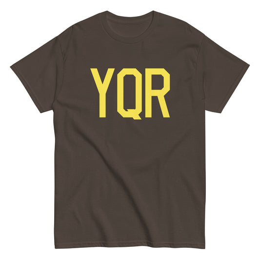 Aviation-Theme Men's T-Shirt - Yellow Graphic • YQR Regina • YHM Designs - Image 01
