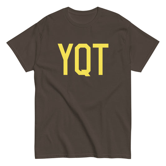 Aviation-Theme Men's T-Shirt - Yellow Graphic • YQT Thunder Bay • YHM Designs - Image 01