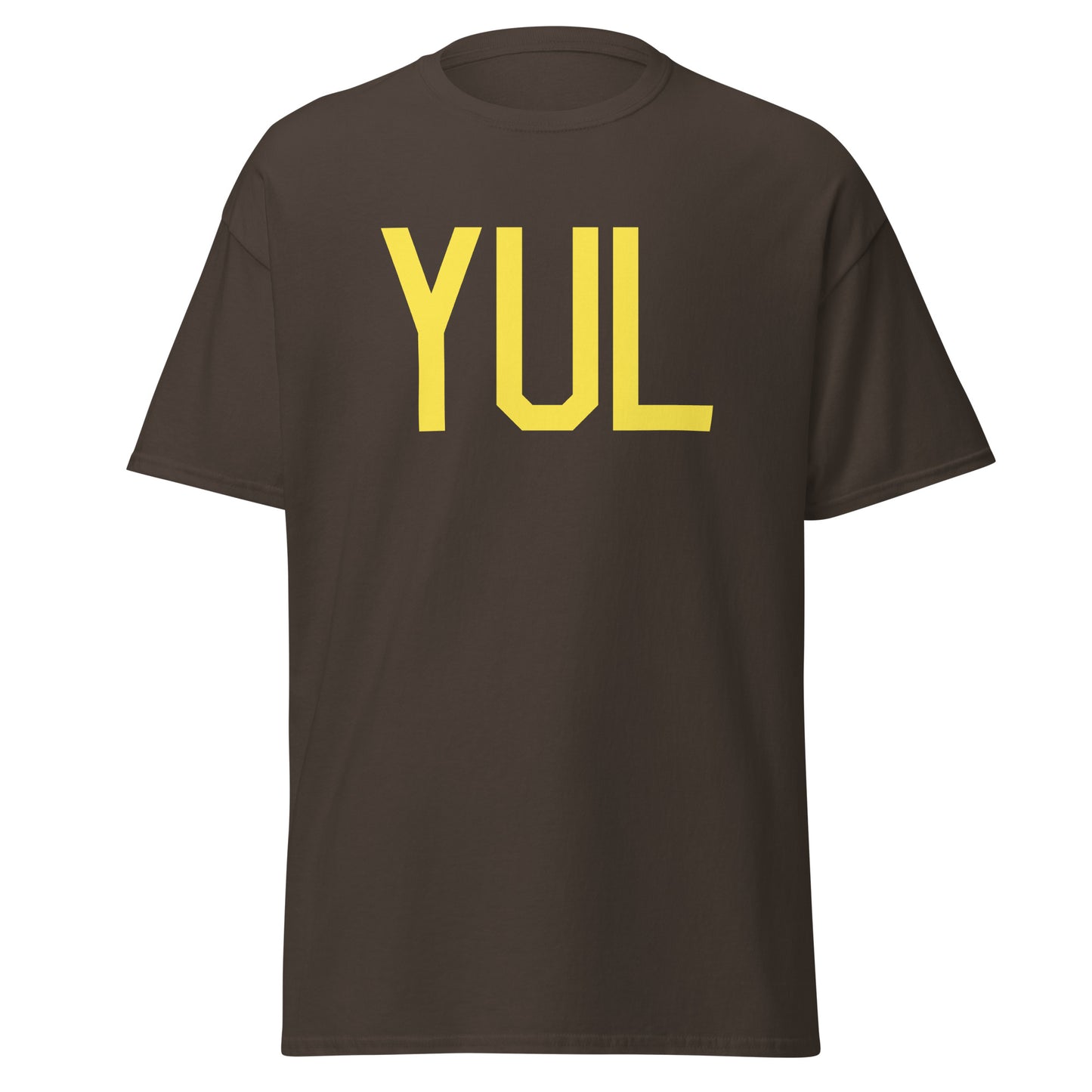 Aviation-Theme Men's T-Shirt - Yellow Graphic • YUL Montreal • YHM Designs - Image 05
