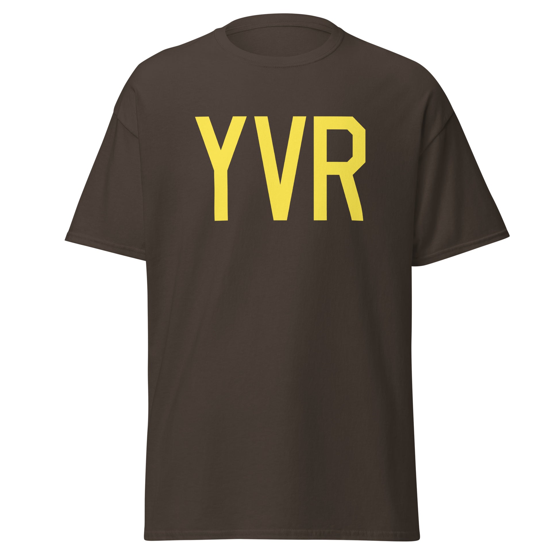 Aviation-Theme Men's T-Shirt - Yellow Graphic • YVR Vancouver • YHM Designs - Image 05