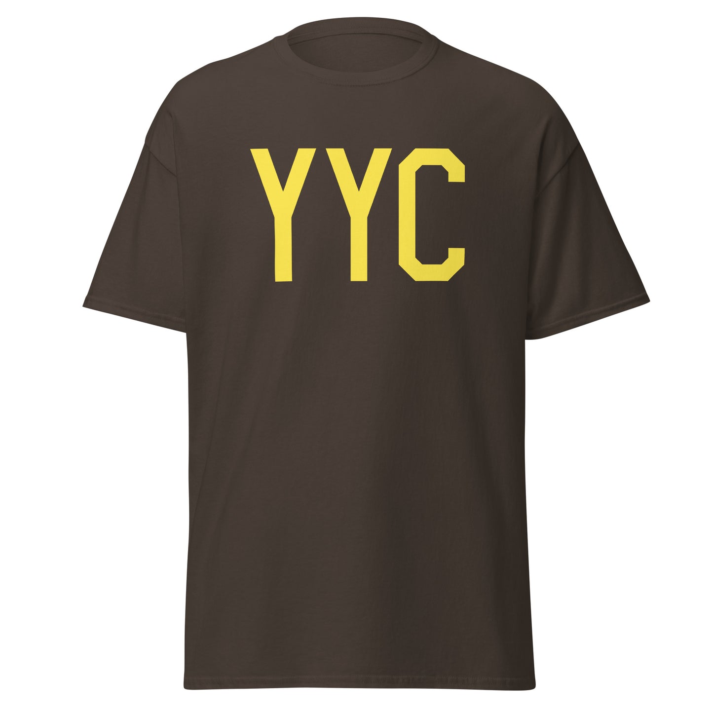 Aviation-Theme Men's T-Shirt - Yellow Graphic • YYC Calgary • YHM Designs - Image 05