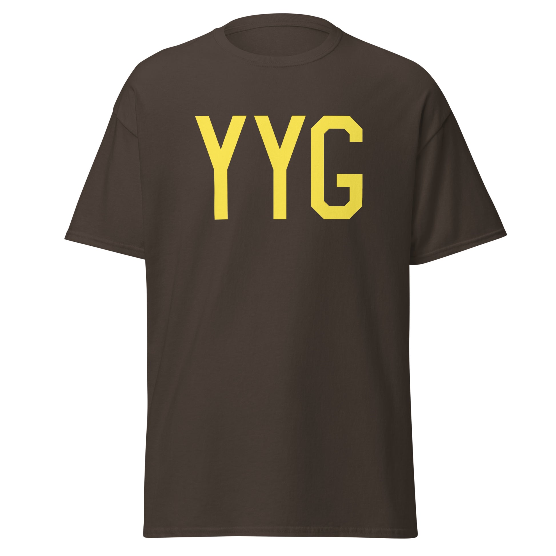 Aviation-Theme Men's T-Shirt - Yellow Graphic • YYG Charlottetown • YHM Designs - Image 05