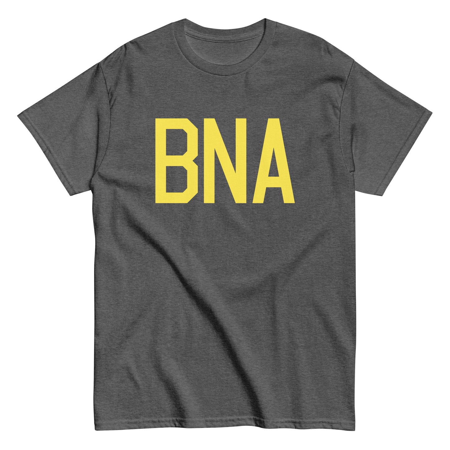 Aviation-Theme Men's T-Shirt - Yellow Graphic • BNA Nashville • YHM Designs - Image 02