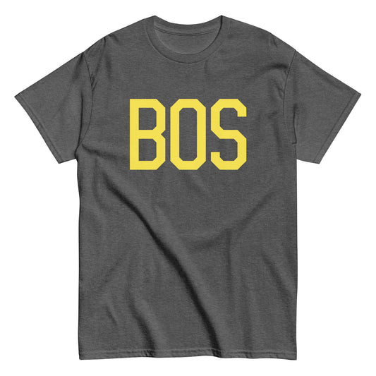 Aviation-Theme Men's T-Shirt - Yellow Graphic • BOS Boston • YHM Designs - Image 02