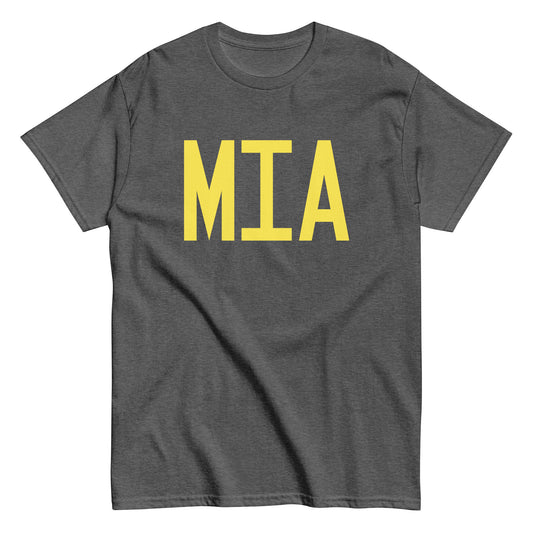 Aviation-Theme Men's T-Shirt - Yellow Graphic • MIA Miami • YHM Designs - Image 02