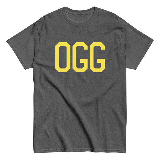 Aviation-Theme Men's T-Shirt - Yellow Graphic • OGG Maui • YHM Designs - Image 02