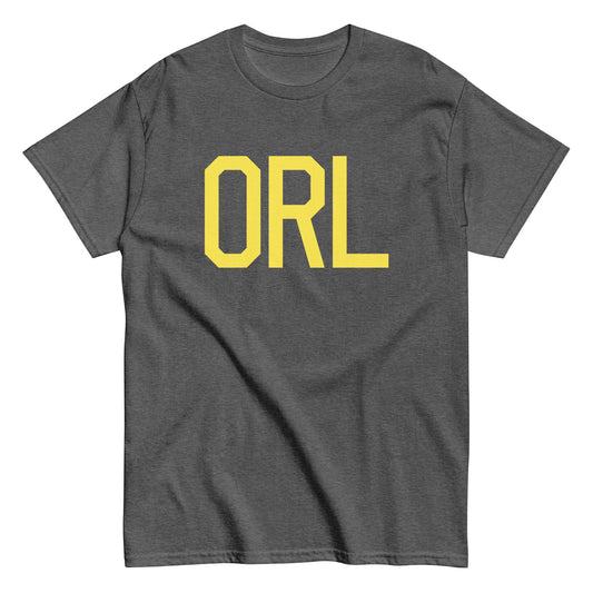 Aviation-Theme Men's T-Shirt - Yellow Graphic • ORL Orlando • YHM Designs - Image 02