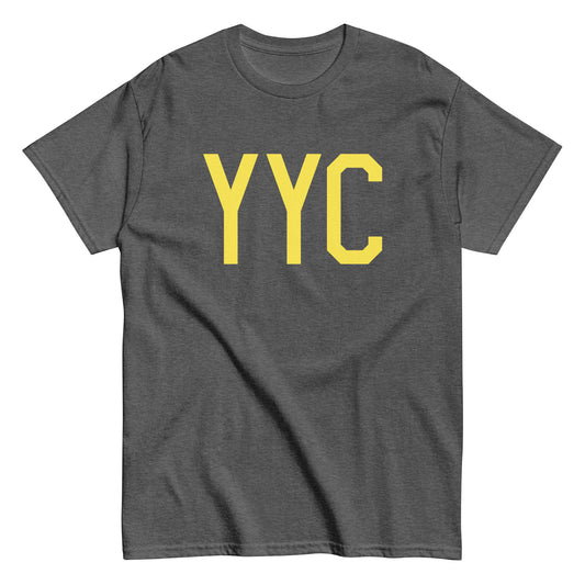 Aviation-Theme Men's T-Shirt - Yellow Graphic • YYC Calgary • YHM Designs - Image 02