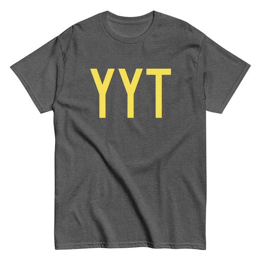 Aviation-Theme Men's T-Shirt - Yellow Graphic • YYT St. John's • YHM Designs - Image 02