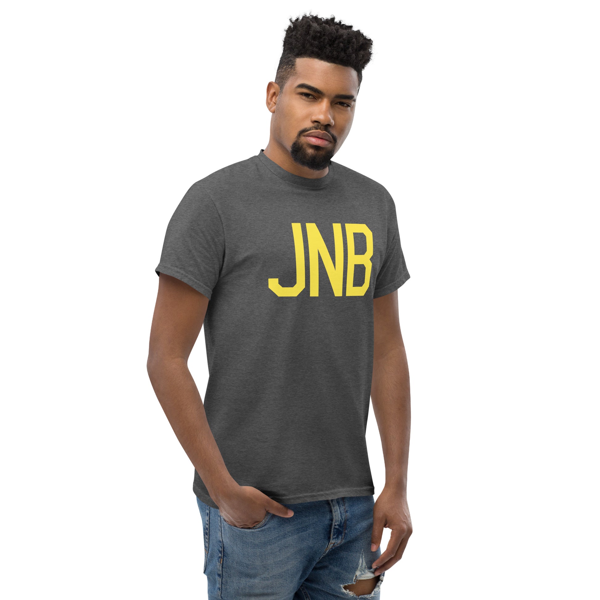 Aviation-Theme Men's T-Shirt - Yellow Graphic • JNB Johannesburg • YHM Designs - Image 08