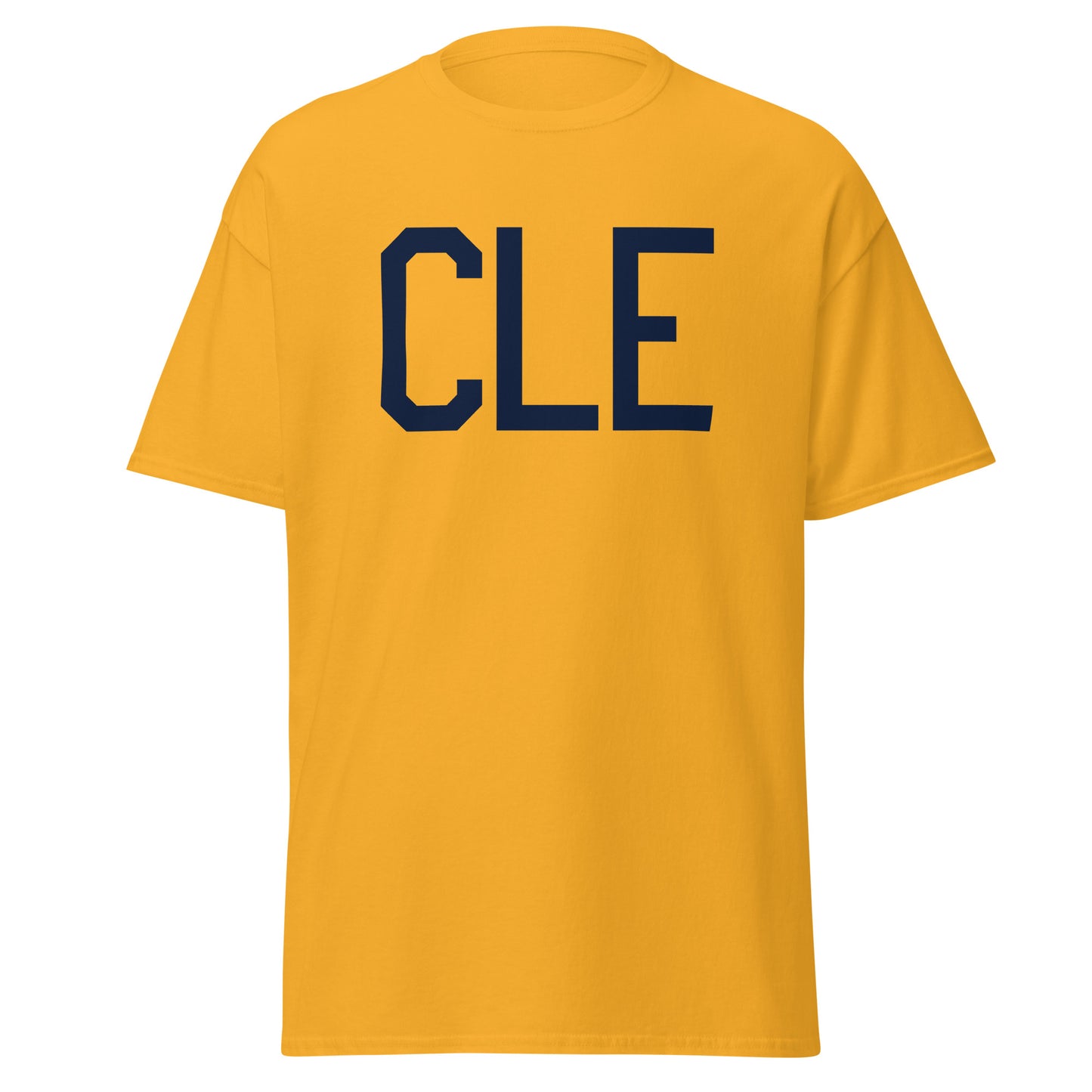 Aviation-Theme Men's T-Shirt - Navy Blue Graphic • CLE Cleveland • YHM Designs - Image 05