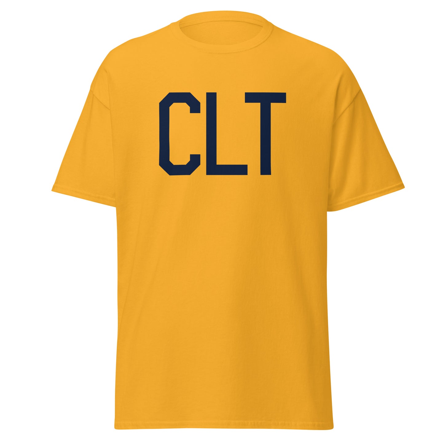 Aviation-Theme Men's T-Shirt - Navy Blue Graphic • CLT Charlotte • YHM Designs - Image 05