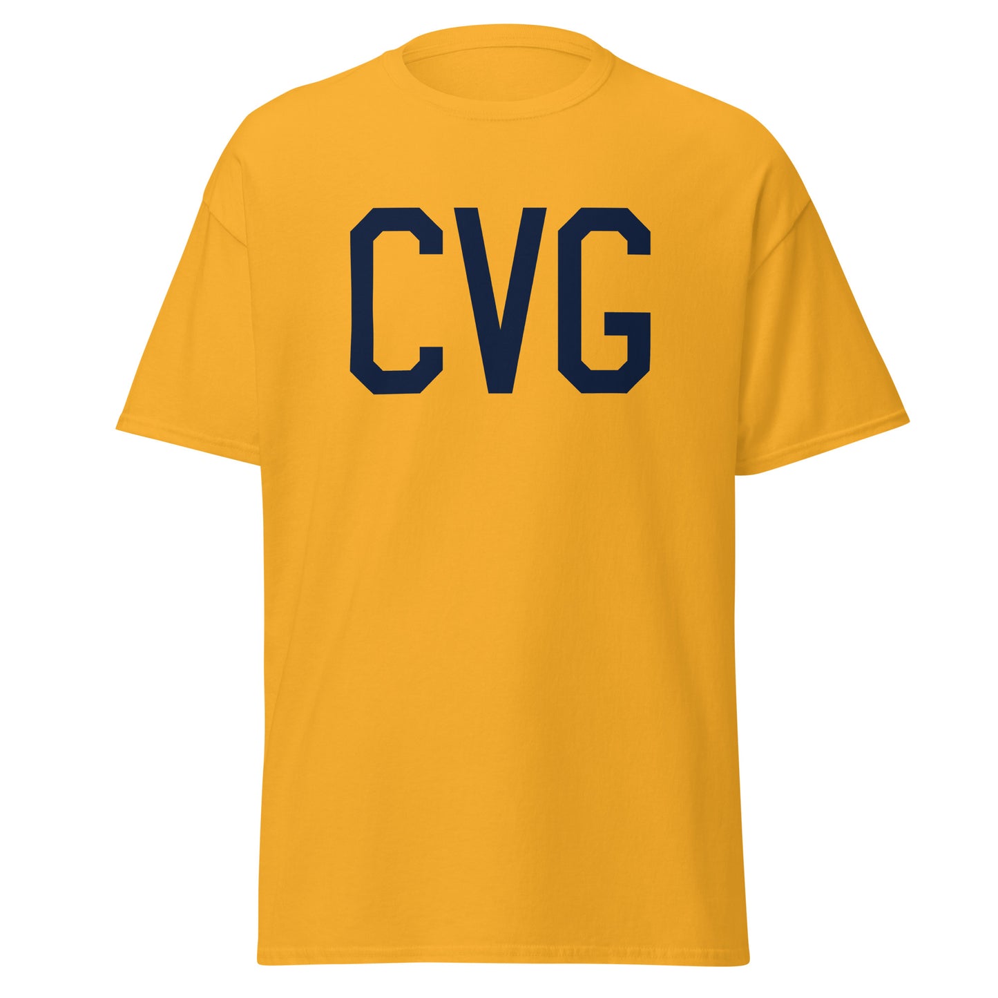 Aviation-Theme Men's T-Shirt - Navy Blue Graphic • CVG Cincinnati • YHM Designs - Image 05