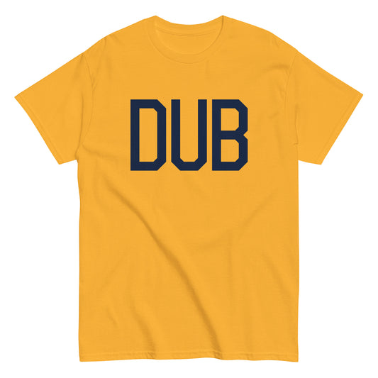 Aviation-Theme Men's T-Shirt - Navy Blue Graphic • DUB Dublin • YHM Designs - Image 01