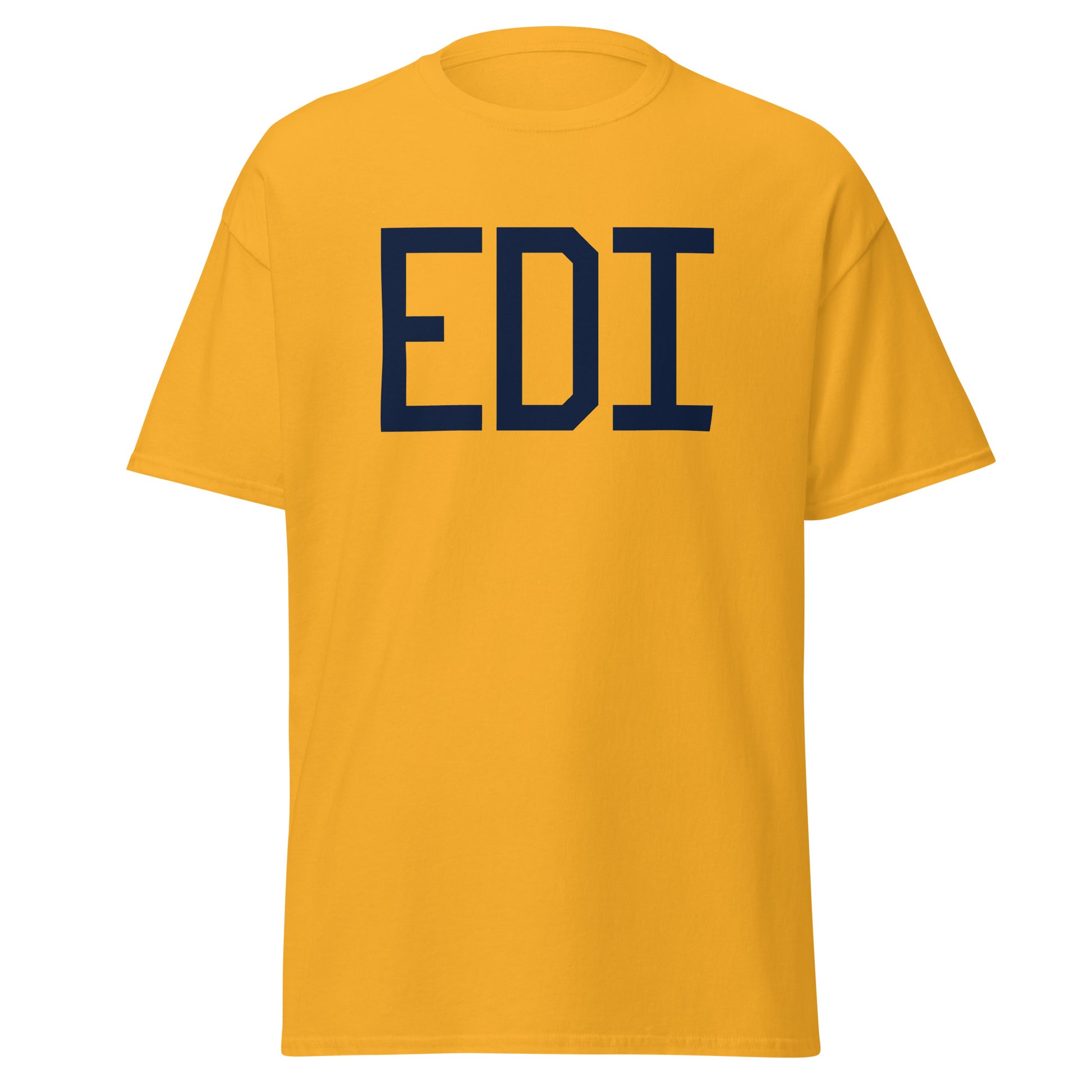 Aviation-Theme Men's T-Shirt - Navy Blue Graphic • EDI Edinburgh • YHM Designs - Image 05