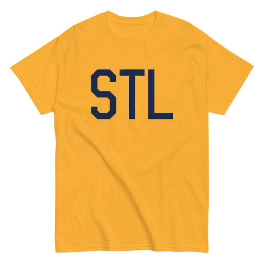 Aviation-Theme Men's T-Shirt - Navy Blue Graphic • STL St. Louis • YHM Designs - Image 01