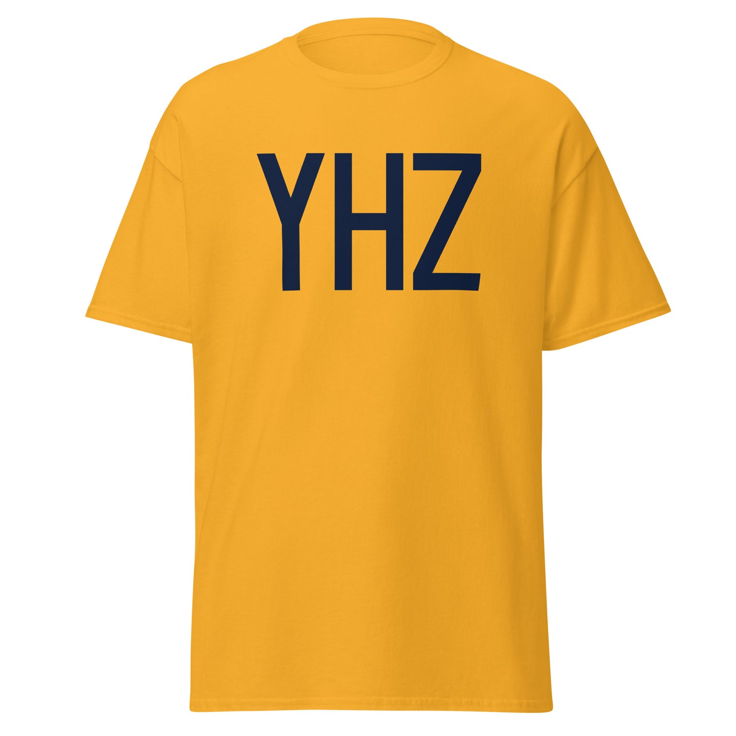 Aviation-Theme Men's T-Shirt - Navy Blue Graphic • YHZ Halifax • YHM Designs - Image 05