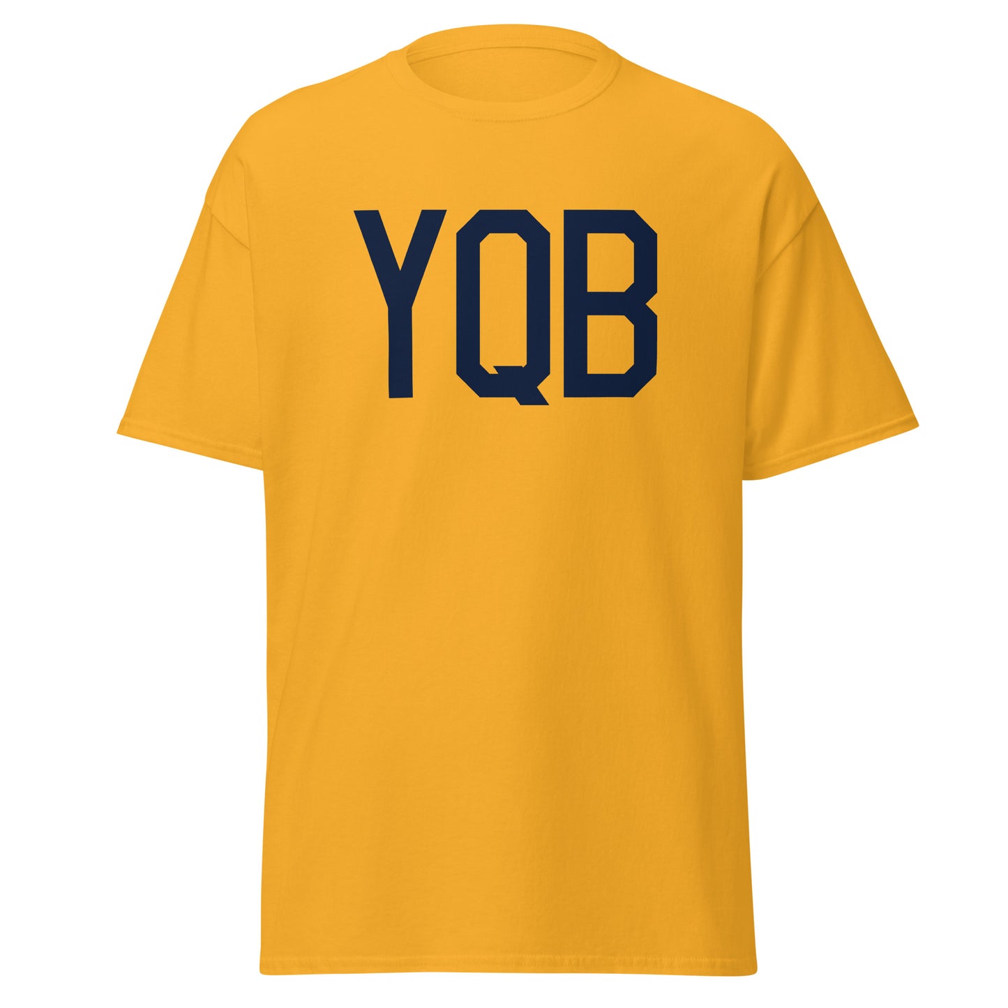 Aviation-Theme Men's T-Shirt - Navy Blue Graphic • YQB Quebec City • YHM Designs - Image 05
