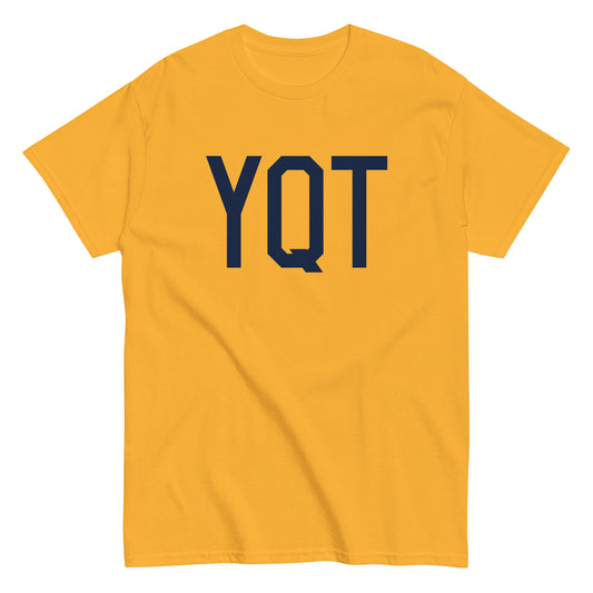 Aviation-Theme Men's T-Shirt - Navy Blue Graphic • YQT Thunder Bay • YHM Designs - Image 01