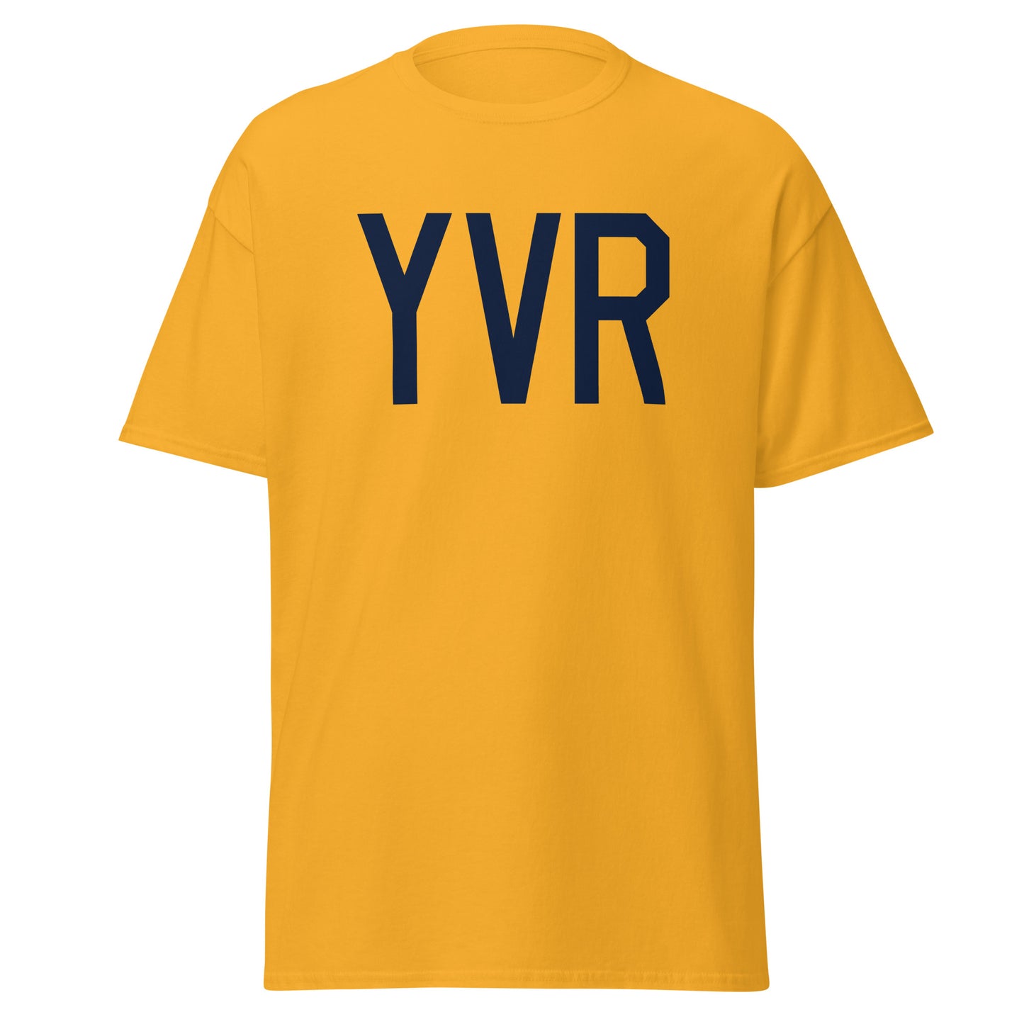 Aviation-Theme Men's T-Shirt - Navy Blue Graphic • YVR Vancouver • YHM Designs - Image 05