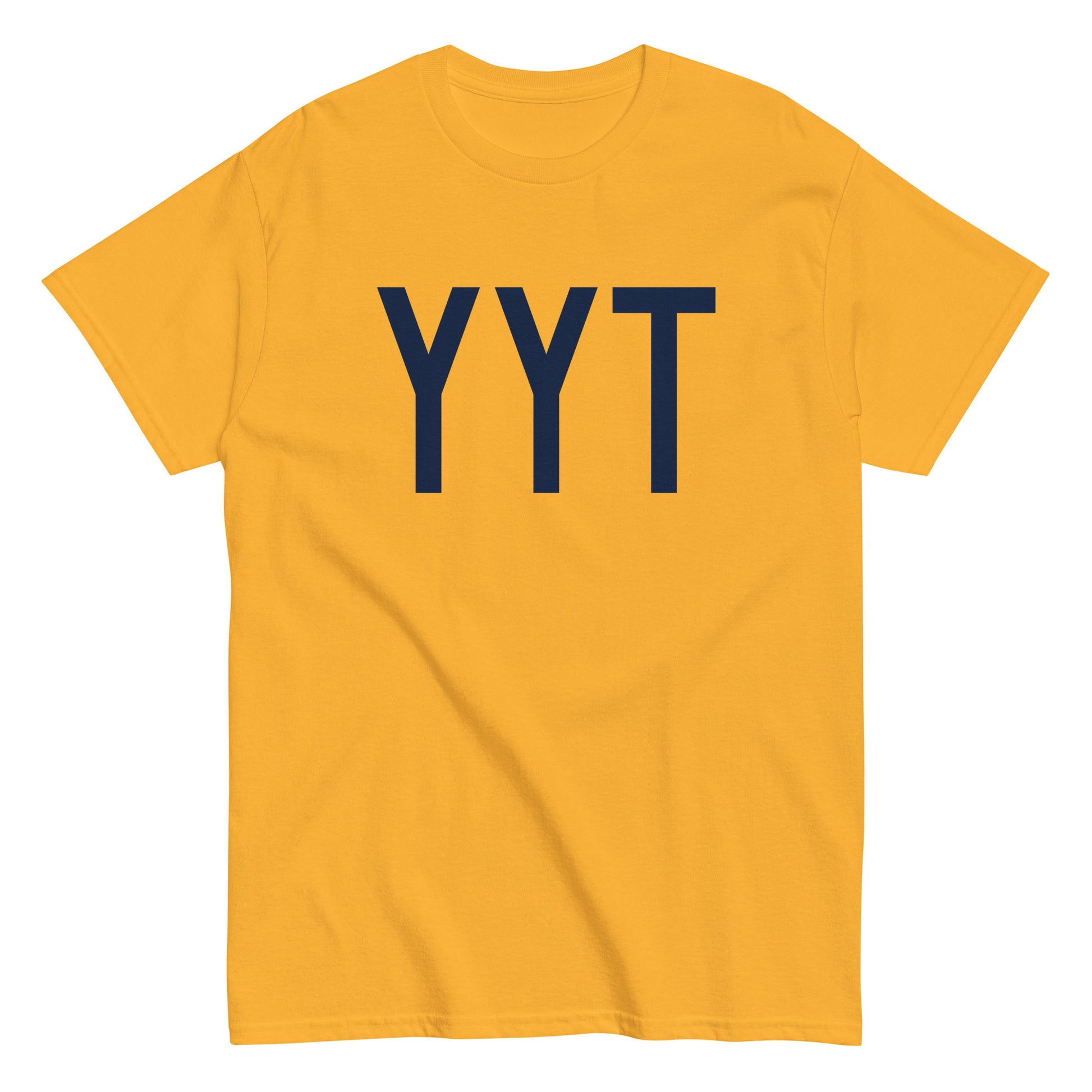 Aviation-Theme Men's T-Shirt - Navy Blue Graphic • YYT St. John's • YHM Designs - Image 01