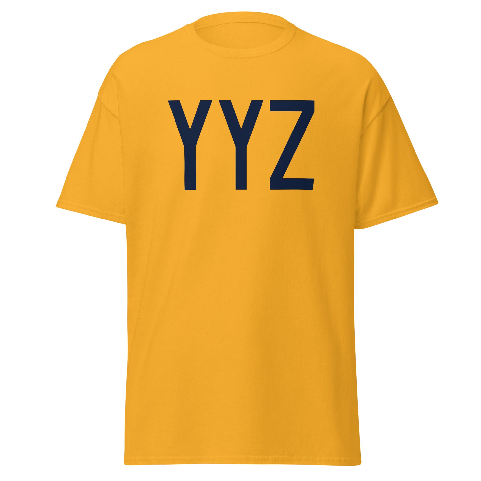 Aviation-Theme Men's T-Shirt - Navy Blue Graphic • YYZ Toronto • YHM Designs - Image 05