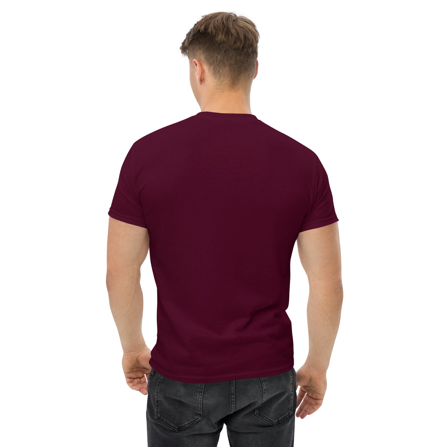 Airport Code Men's T-Shirt - Orange Graphic • YYC Calgary • YHM Designs - Image 04