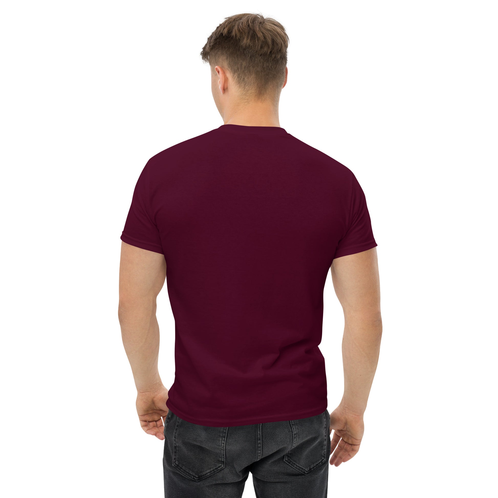 Airport Code Men's T-Shirt - Orange Graphic • YYC Calgary • YHM Designs - Image 04