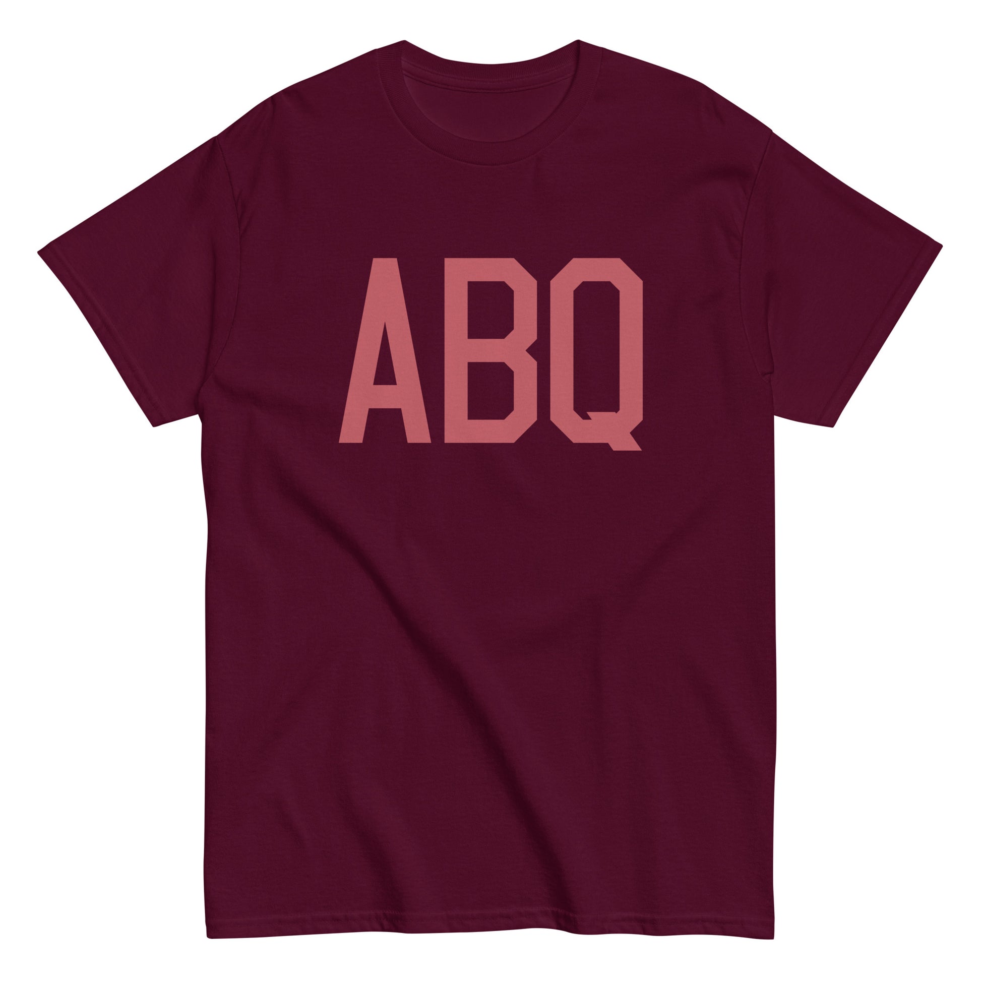 Aviation Enthusiast Men's Tee - Deep Pink Graphic • ABQ Albuquerque • YHM Designs - Image 01