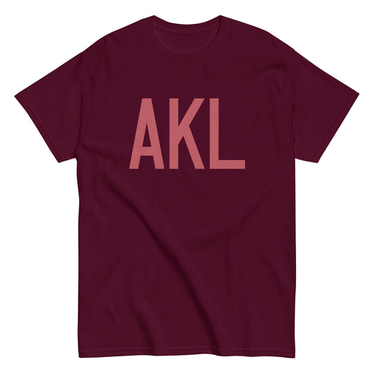 Aviation Enthusiast Men's Tee - Deep Pink Graphic • AKL Auckland • YHM Designs - Image 01