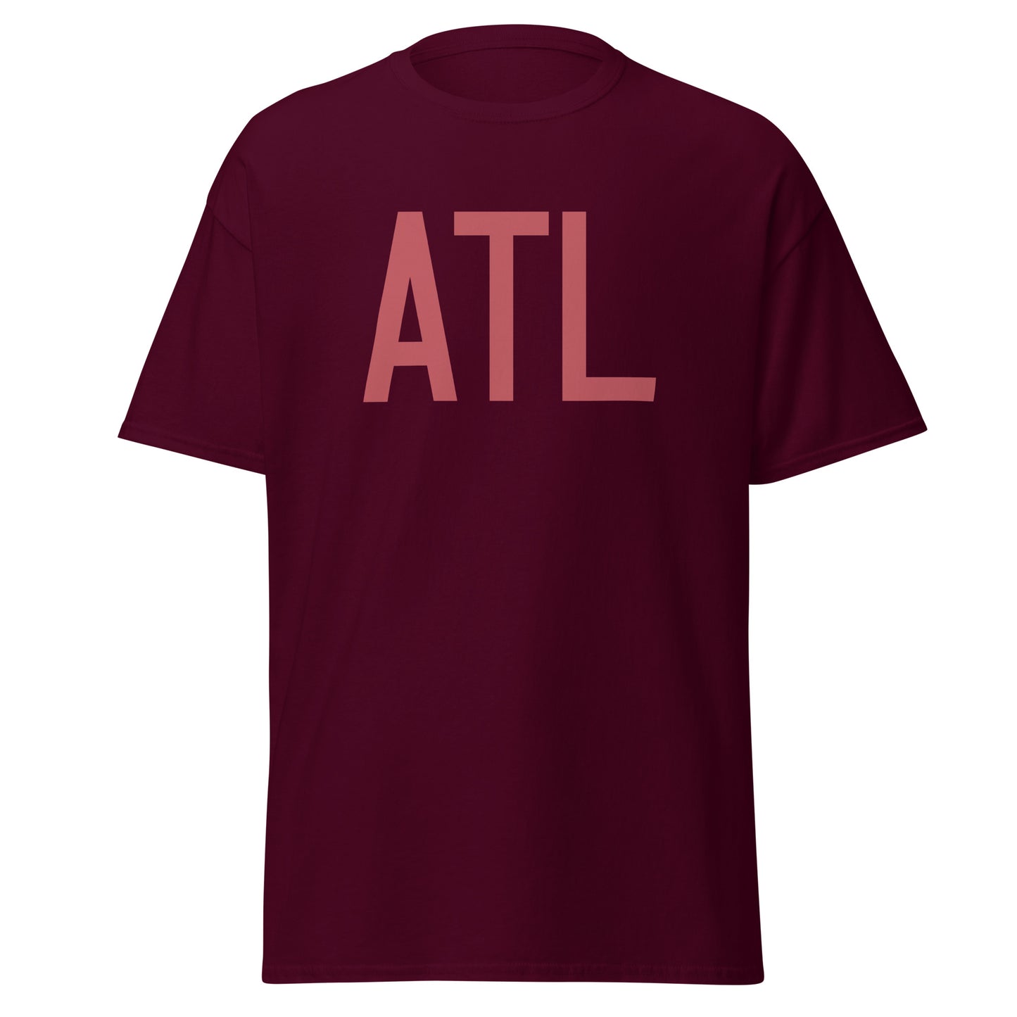 Aviation Enthusiast Men's Tee - Deep Pink Graphic • ATL Atlanta • YHM Designs - Image 05