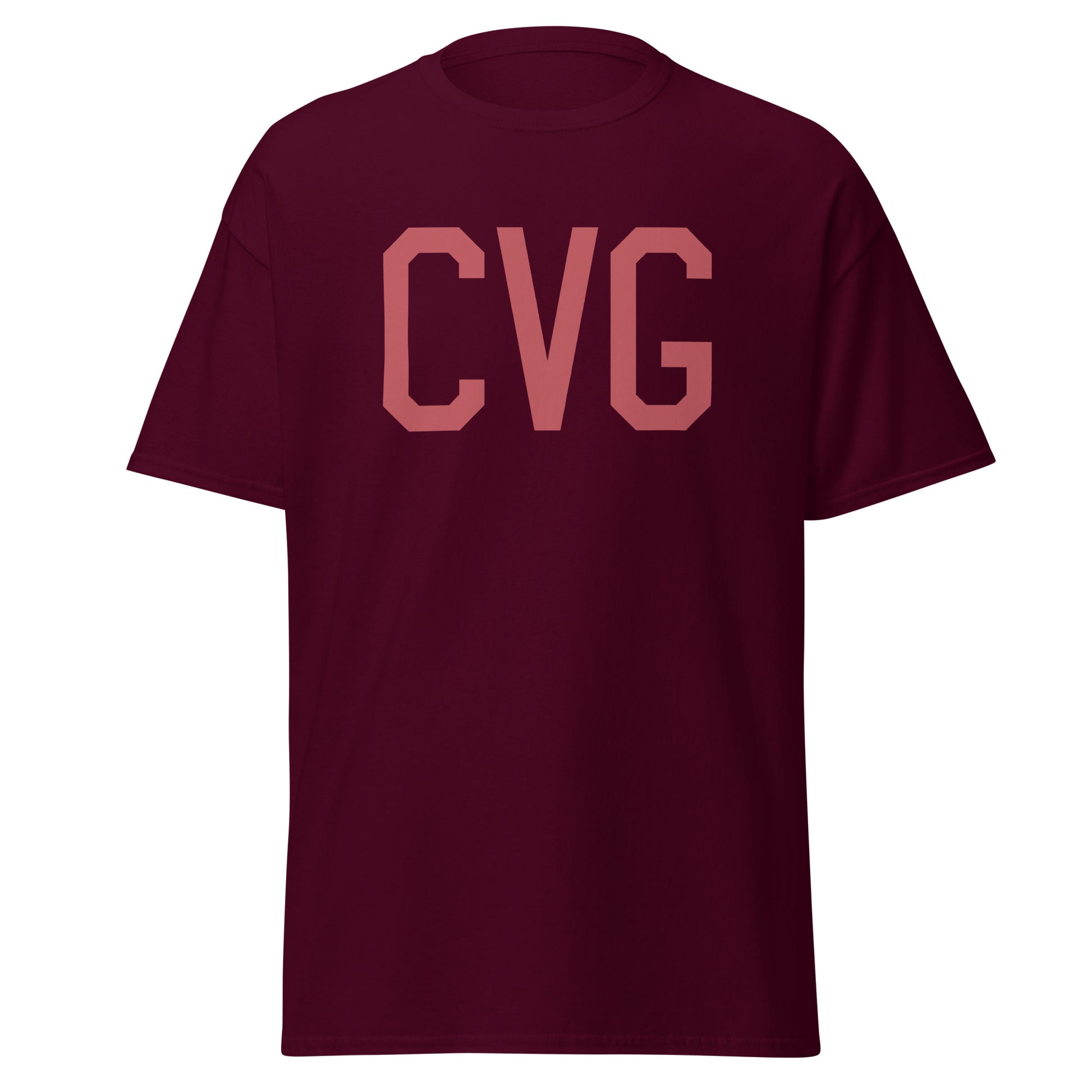 Aviation Enthusiast Men's Tee - Deep Pink Graphic • CVG Cincinnati • YHM Designs - Image 05
