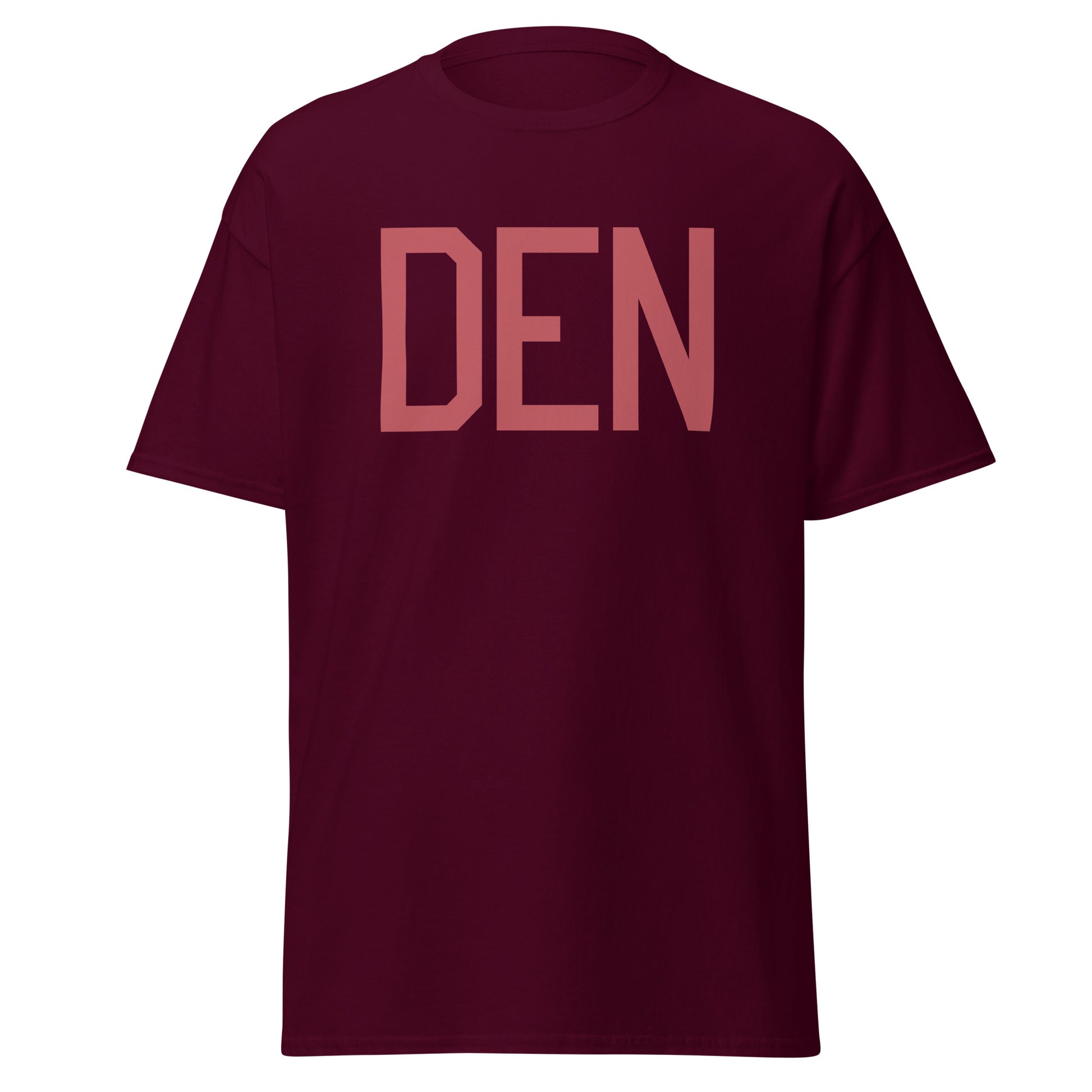 Aviation Enthusiast Men's Tee - Deep Pink Graphic • DEN Denver • YHM Designs - Image 05