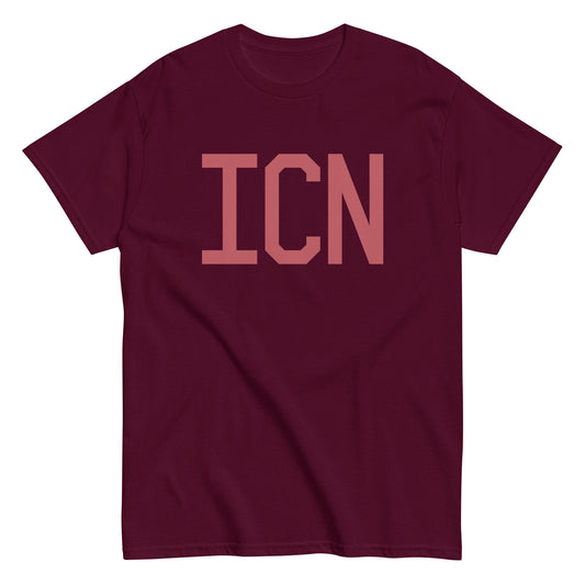 Aviation Enthusiast Men's Tee - Deep Pink Graphic • ICN Seoul • YHM Designs - Image 01