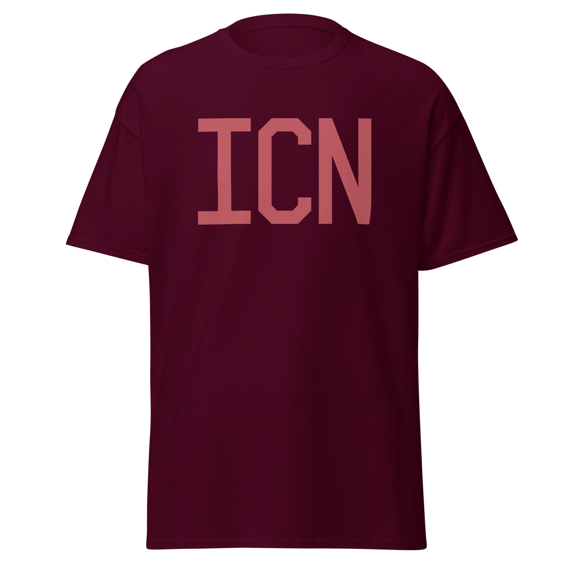 Aviation Enthusiast Men's Tee - Deep Pink Graphic • ICN Seoul • YHM Designs - Image 05