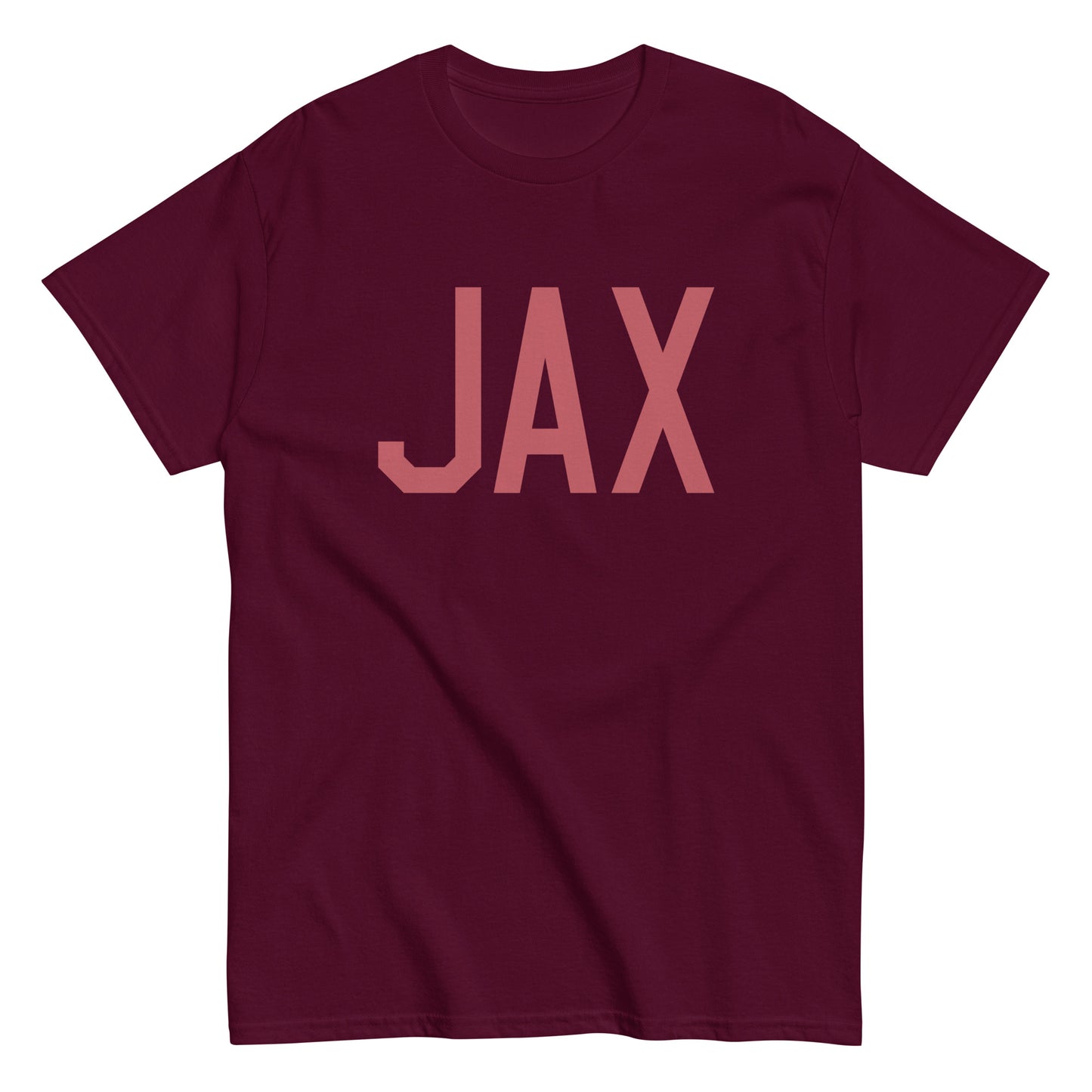 Aviation Enthusiast Men's Tee - Deep Pink Graphic • JAX Jacksonville • YHM Designs - Image 01