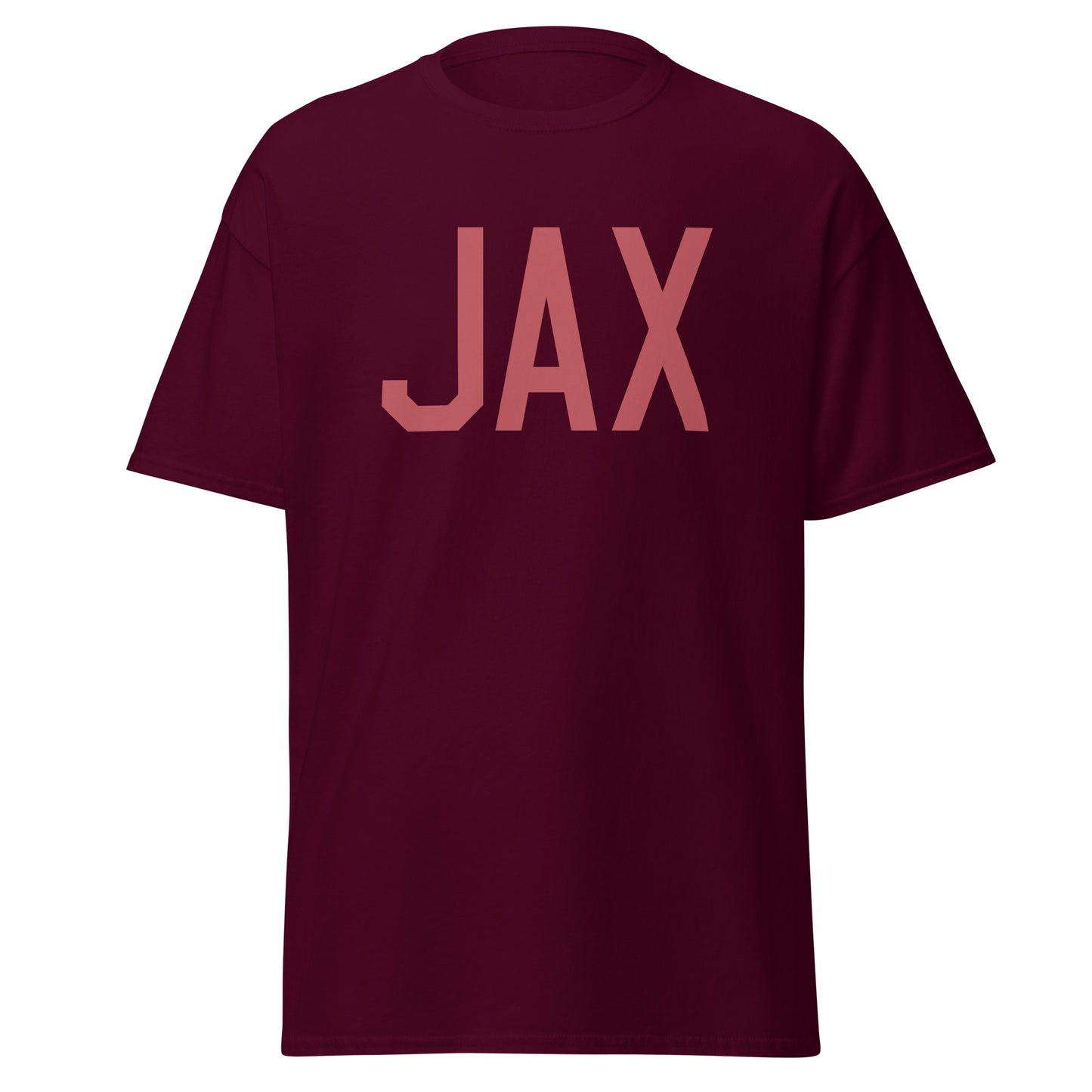 Aviation Enthusiast Men's Tee - Deep Pink Graphic • JAX Jacksonville • YHM Designs - Image 05