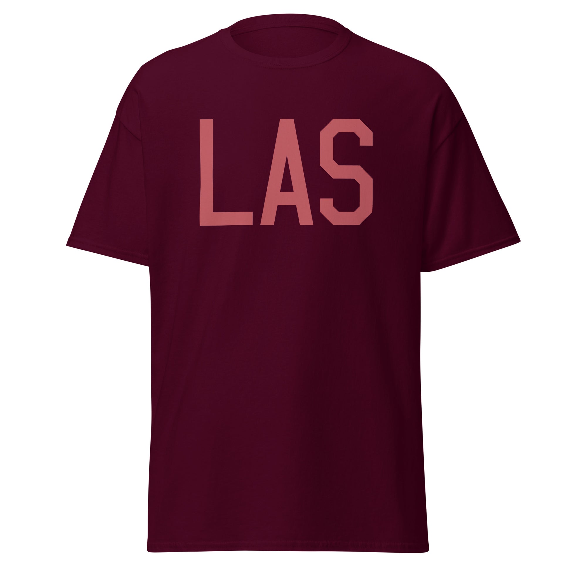 Aviation Enthusiast Men's Tee - Deep Pink Graphic • LAS Las Vegas • YHM Designs - Image 05